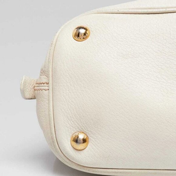 Prada Talco Cervo Leather Large Shopping Tote Bag - Picture 4 of 11